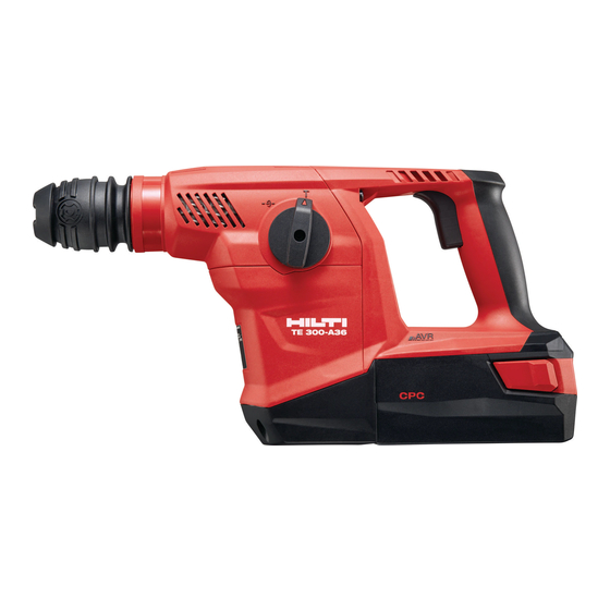 Hilti TE 300-A36 Manual