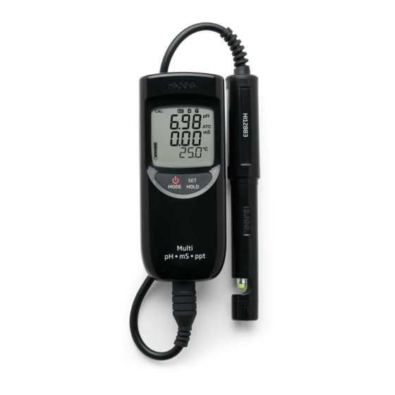 Hanna Instruments HI 991301 Instruction Manual