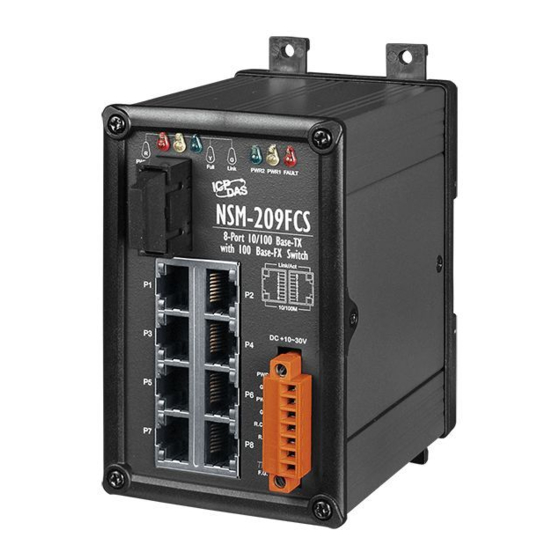 ICP DAS USA NSM-209FCS Quick Start Manual