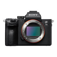 Sony ILCE-7M3 a7III Help Manual