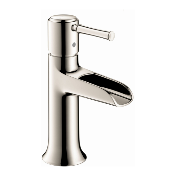 Hans Grohe Talis C 14127 1 Series Installation/User Instructions/Warranty