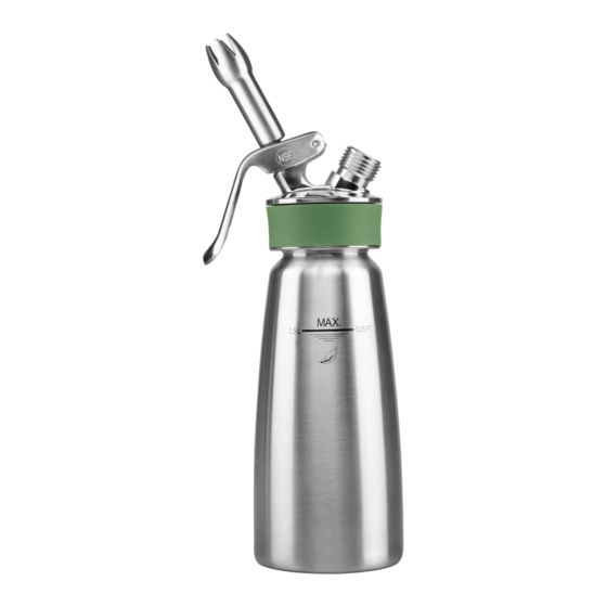 iSi Green Whip Instructions For Use Manual