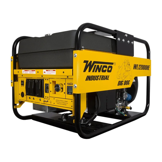Winco WL12000HE-03/E Installation & Operator's Manual
