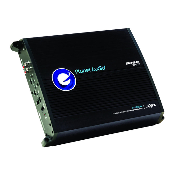 Planet Audio PX5000D User Manual