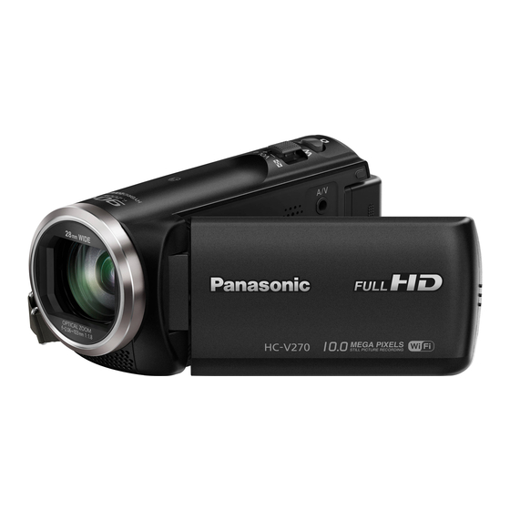 Panasonic HC-V270 Owner's Manual