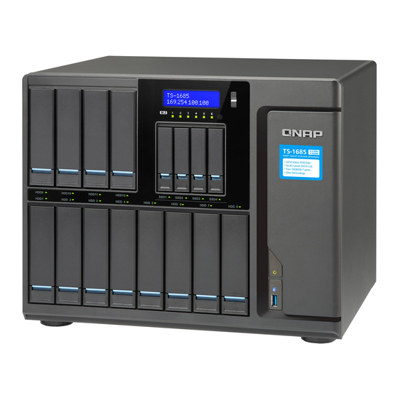 QNAP TS-1685 Network Attached Storage Manuals