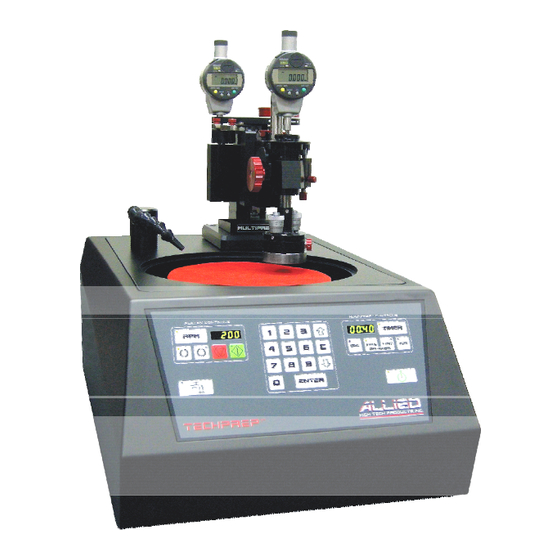 Allied MultiPrep System 15-2000-GI Manuals