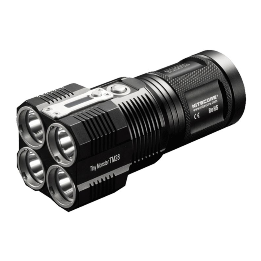 Nitecore TM28 - 6000 lumens Flashlight Manual