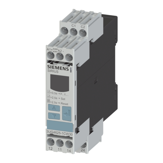 Siemens SIRIUS 3UG4625 Original Operating Instructions