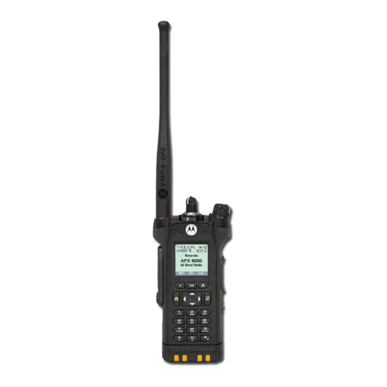 Motorola solutions APX 8000 3.5 User Manual