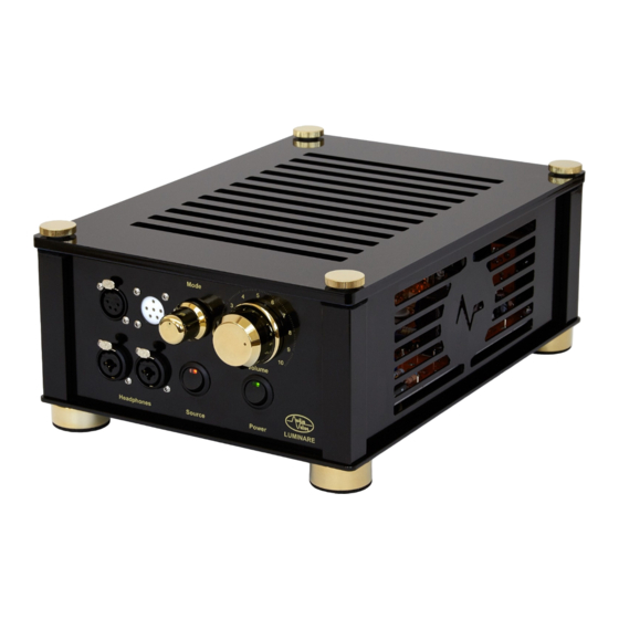 Audiovalve LUMINARE 2015 Instruction Manual