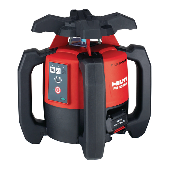 Hilti PR 30-HVS A12 Operating Instructions Manual