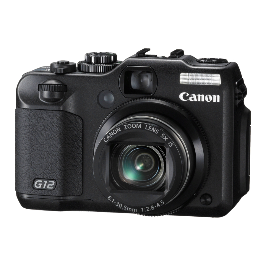 Canon PowerShot G12 User Manual