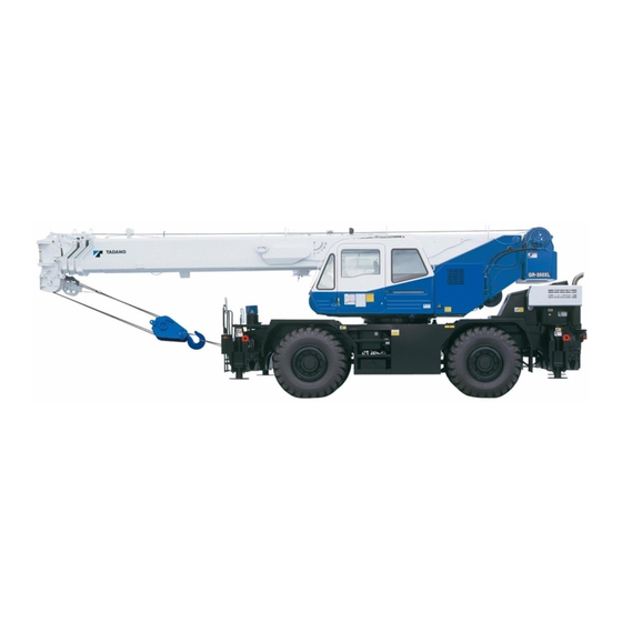 Tadano GR-350XL Manuals