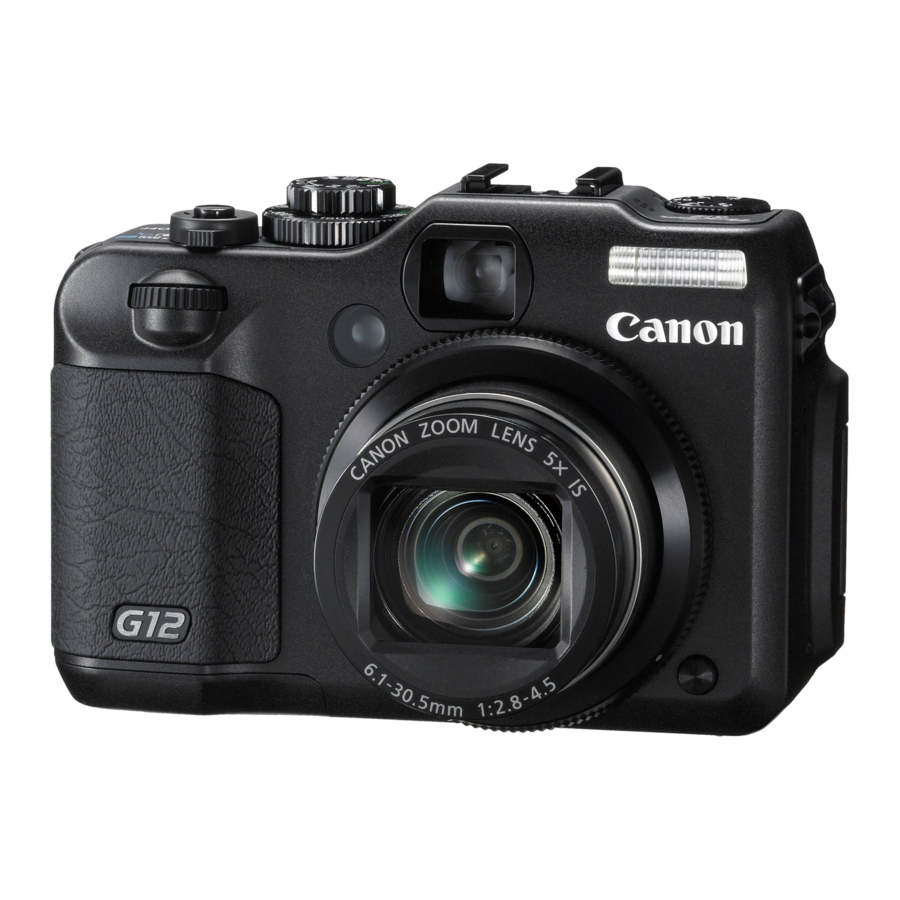 Canon POWERSHOT G12 User Manual