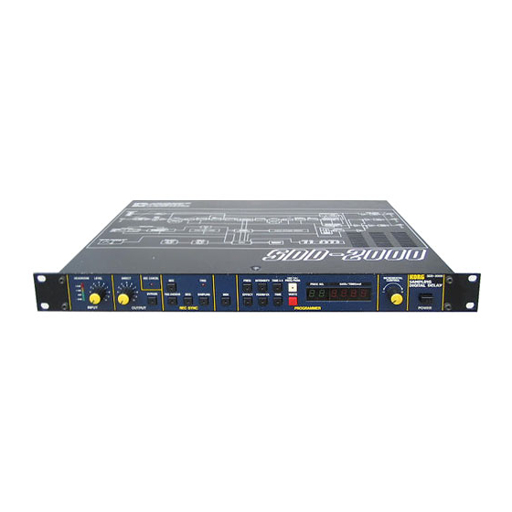 Korg SDD-200 Owner's Manual