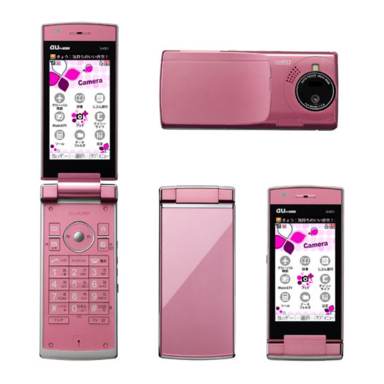 User Manuals: KDDI SH001 Collectible Cell Phone