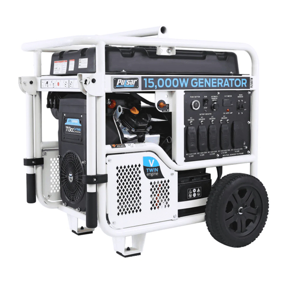 Pulsar PG15KVTW Fuel Portable Generator Manuals