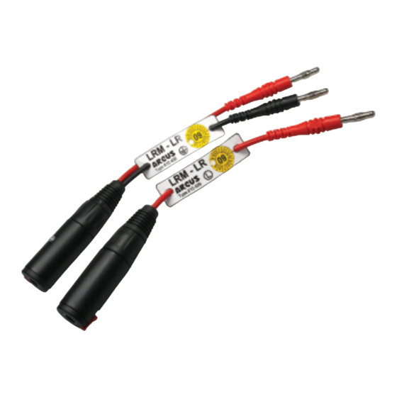 Arcus LRM-LR Instructions For Use