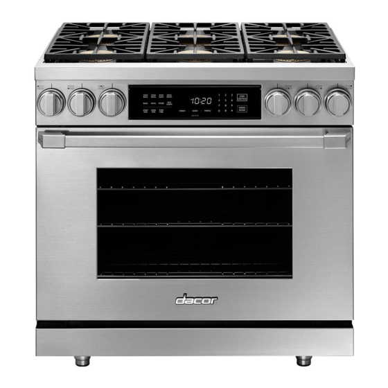 Dacor Heritage Pro HDER30S User Manual