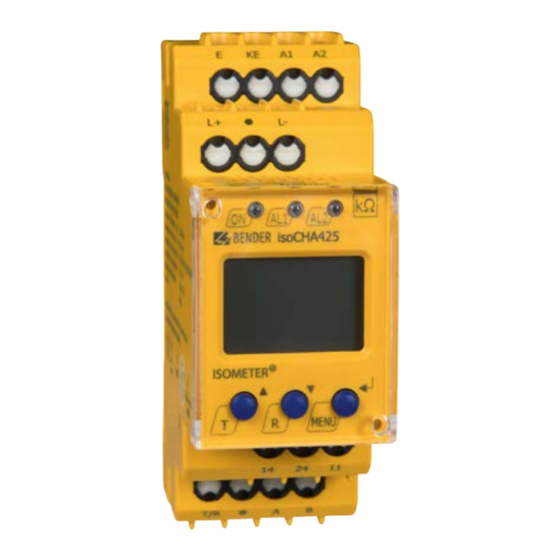 Bender ISOMETER isoCHA425 Quick Start Manual