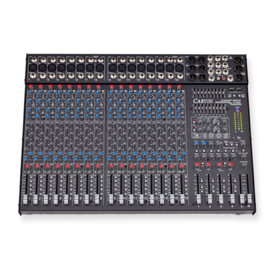 CARVIN C44 Operation Manual