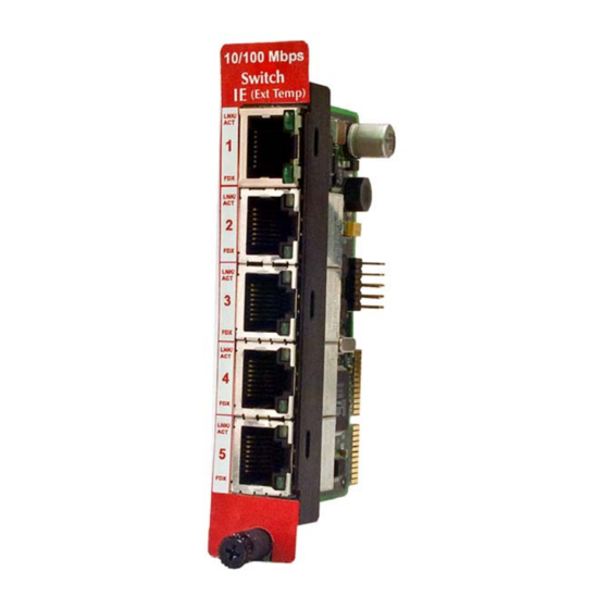 IMC Networks IE-iMcV Operation Manual