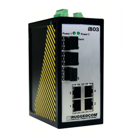 RuggedCom RuggedSwitchi800 Installation Manual