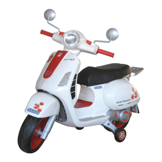 Peg-Perego VESPA GT IGED1050 Use And Care Manual