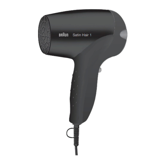 Braun Satin Hair 1 HD 110 Manual