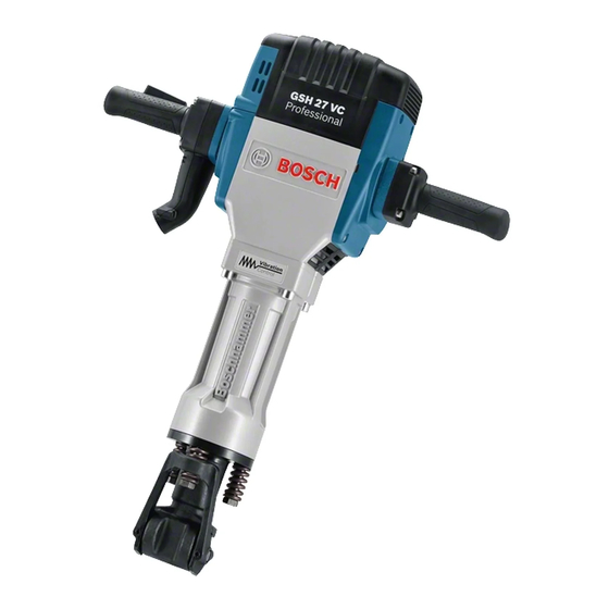 Bosch GSH 27 PROFESSIONAL Operating Instructions Manual
