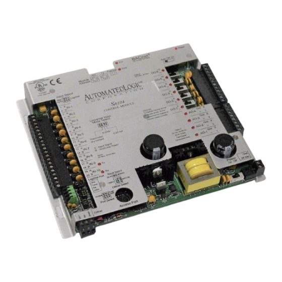 Automated Logic S6104 Technical Instructions