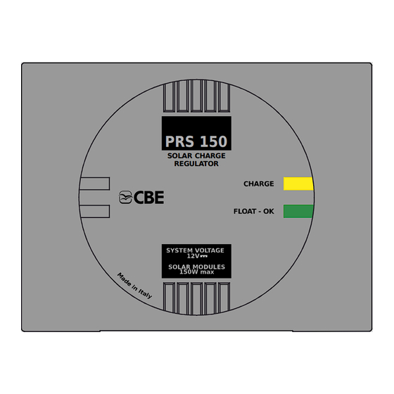 CBE PRS150 User Manual