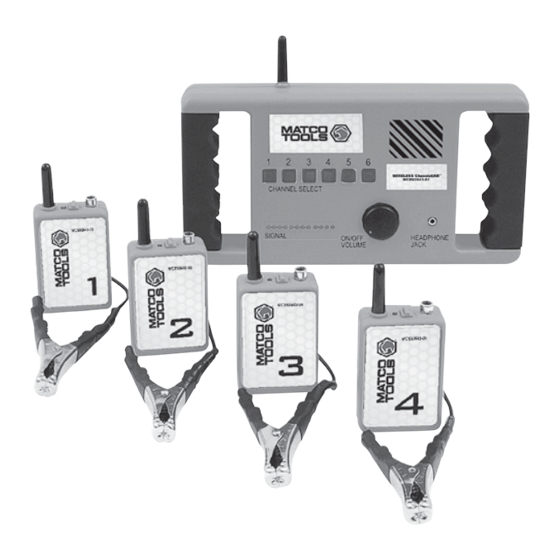 Matco Tools WIRELESS ChassisEAR WCE60643 User Manual