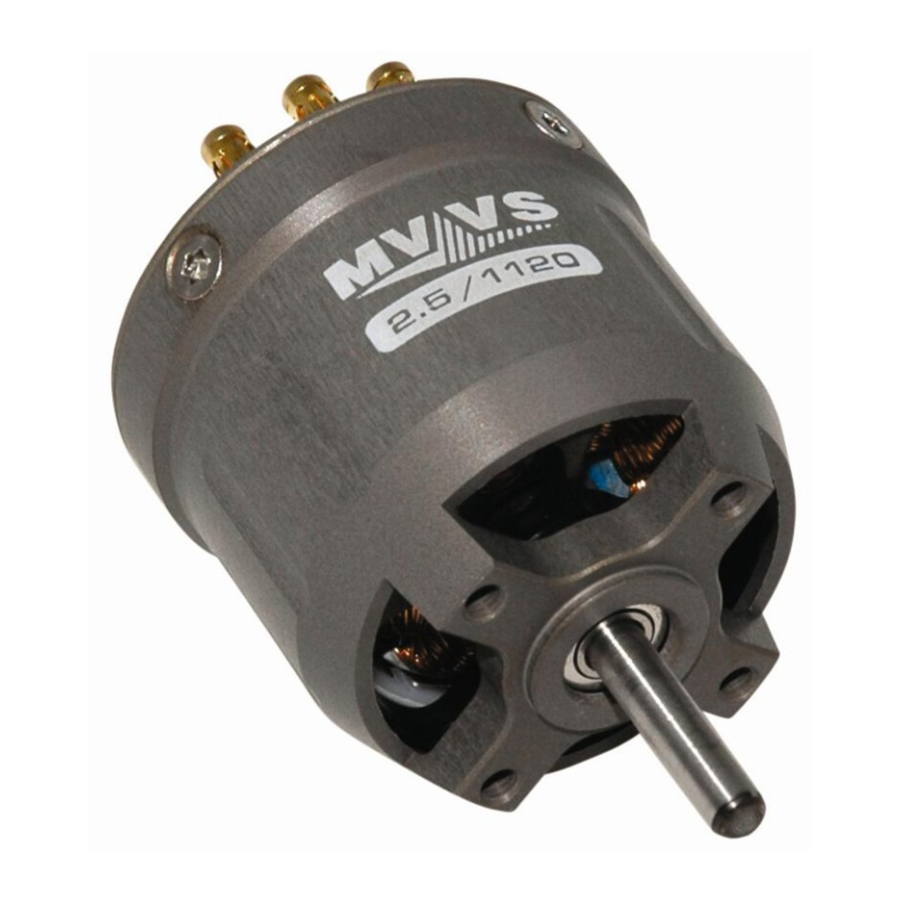 MVVS 2.0/1120, 2.0/1600, 2.5/1120, 2.5/1350, 2.5/1480 - Motor Manual