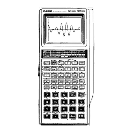 Casio OH-7000G Manuals