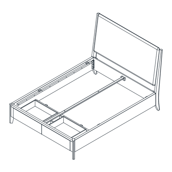 Living Spaces Draper DE-DRAP-BCK01-US-2DRW-UP-HB Assembly Instructions