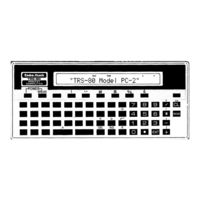 Radio Shack PC-2 TRS-80 Owner's Manual