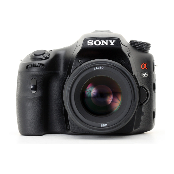 Sony a65 Manuals