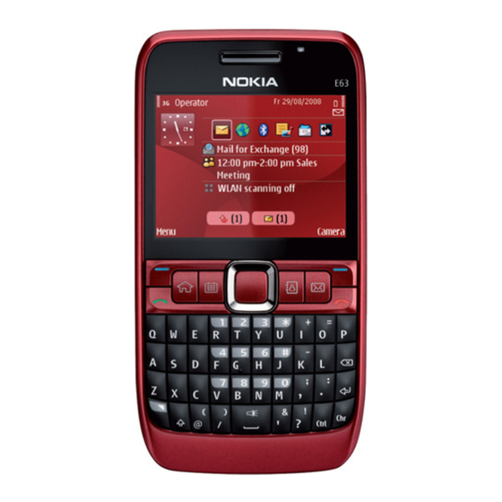 Nokia ESERIES E63 User Manual