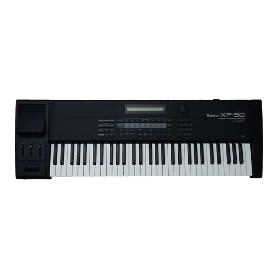 Roland XP-50 Supplemental Notes
