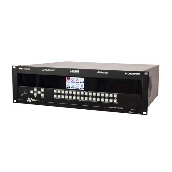 AVPro Edge AC-MX1616-AUHD-HDBT User Manual