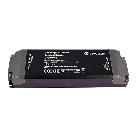 DekoLight D70040NT Product Notes