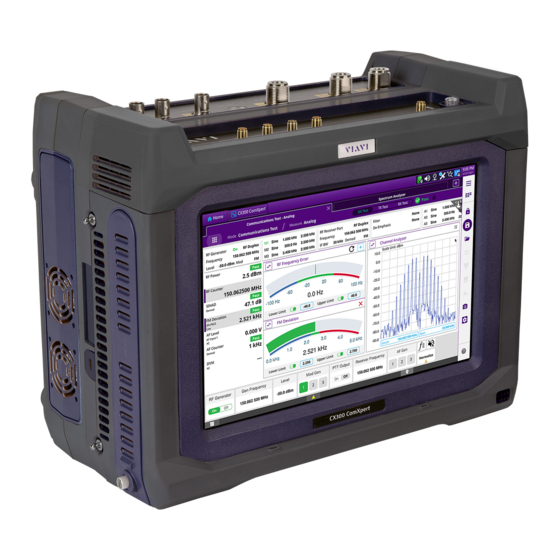 Viavi CX300 ComXpert Operation Manual