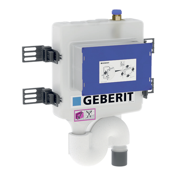 Geberit HS30 Installation Manual
