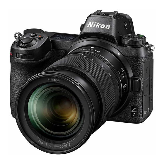 Nikon Z7 User Manual