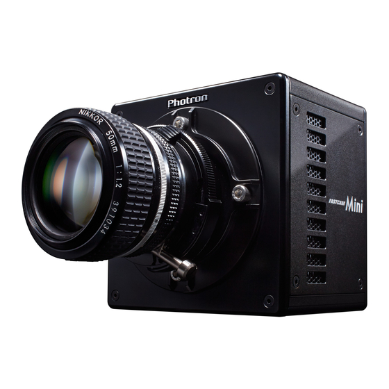 Photron FASTCAM Mini GigabitEthernet Interface Connection Manual