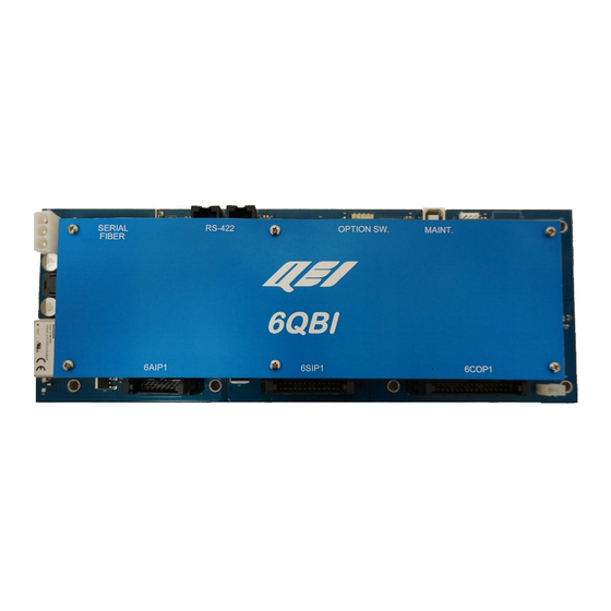 QEI 6QBI QUICS Board Interface Manuals