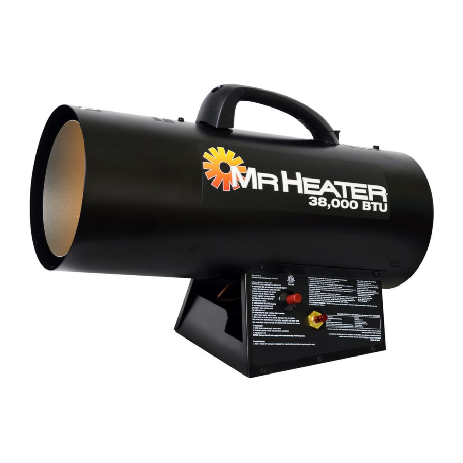 Mr. Heater MH38QFA Operating Instructions And Owner's Manual