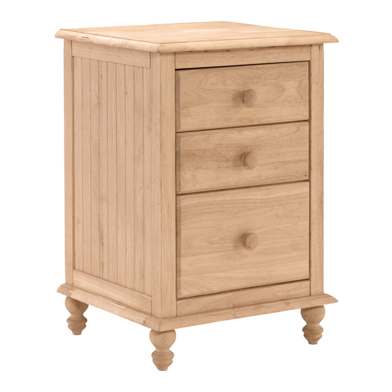 Whitewood Furniture BD-2003 Assembly Instructions